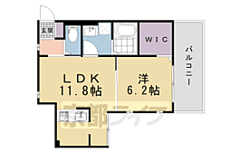 サウスガーデン 1LDKの間取図画像