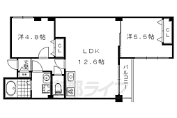 スペリオール宝ケ池 2LDKの間取図画像