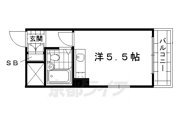 朝日プラザ深草 718｜京都府京都市伏見区深草飯食町(賃貸マンション1R・7階・13.21㎡)の写真 その2