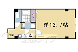 (仮称)下鴨高木町マンション 1Kの間取図画像