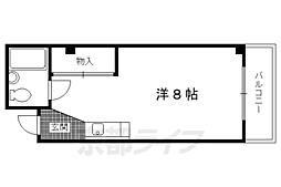 プルミエール 1Kの間取図画像