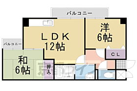 パレス金ヶ原 402 ｜ 京都府長岡京市金ケ原塚穴ノ前（賃貸マンション2LDK・4階・53.33㎡） その2