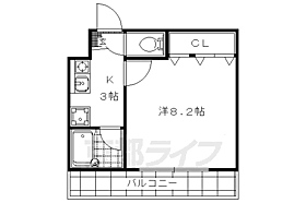 京都府京都市右京区西院乾町（賃貸アパート1K・2階・25.20㎡） その2