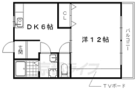 京都府京都市右京区常盤柏ノ木町（賃貸マンション1DK・1階・37.26㎡） その2