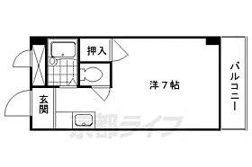 京都府京都市右京区宇多野長尾町（賃貸マンション1K・3階・18.53㎡） その2