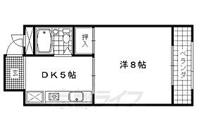 京都府京都市右京区嵯峨朝日町（賃貸マンション1K・4階・23.16㎡） その2