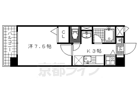 Ａｌｉｃｅ 101 ｜ 京都府京都市伏見区横大路貴船（賃貸マンション1K・1階・24.94㎡） その2