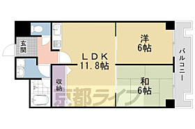 京都府京都市右京区嵯峨広沢南下馬野町（賃貸マンション2LDK・6階・54.50㎡） その2