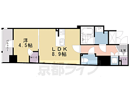 ラ・アトレレジデンス京都 804 ｜ 京都府京都市下京区材木町（賃貸マンション1LDK・8階・38.09㎡） その2