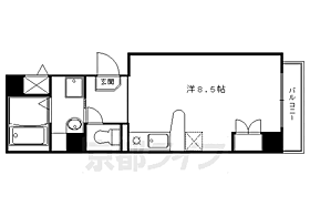 京都府京都市下京区妙伝寺町（賃貸マンション1R・6階・22.81㎡） その2