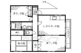 Ｐａｒｃ　Ｍｏｎｃｅａｕ 202 ｜ 京都府京都市伏見区革屋町（賃貸アパート3LDK・2階・60.34㎡） その2