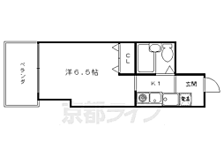 Ｇｌｏｉｒｅ烏丸五条 11階1Kの間取り