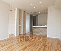 京阪本線 藤森駅 徒歩14分の賃貸アパート 1階2LDKのリビング/ダイニング