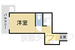 レスポワールユキオ 2階1Kの間取り