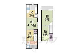 鶏冠井町貸家（鈴木アパート） 4Kの間取り