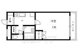 京琴館 1階1Kの間取り