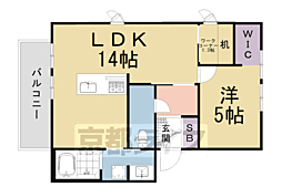 セントラルヴィレッジII 2階1SLDKの間取り