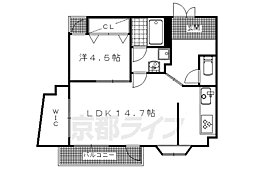 ハイツテラオパートII 3階1LDKの間取り