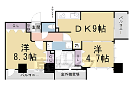 ピーノ京都西大路 2LDKの間取図画像