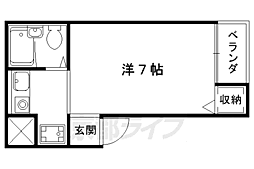 エルシティ大塚A 1Kの間取図画像