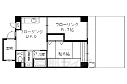 リーブル・シンワ 2DKの間取図画像