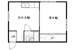 メゾン・ド・ペペ 1DKの間取図画像