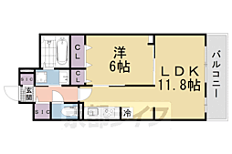 SYS大将軍 1LDKの間取図画像