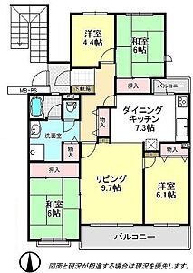 間取り：ゆとりの間取り4LDK♪一人一部屋が叶います♪