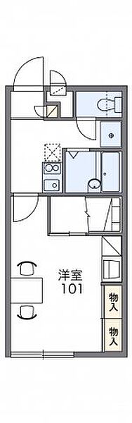 レオパレス青葉台 205｜広島県福山市青葉台2丁目(賃貸アパート1K・2階・23.18㎡)の写真 その2