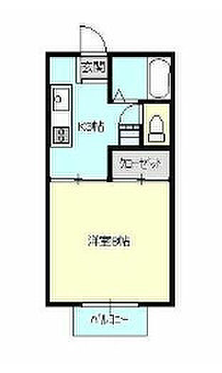 アプロード東手城B ｜広島県福山市東手城町1丁目(賃貸アパート1K・2階・26.45㎡)の写真 その2