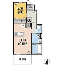 ソレイユ西棟  ｜ 広島県福山市千田町大字千田（賃貸アパート1LDK・1階・40.78㎡） その2