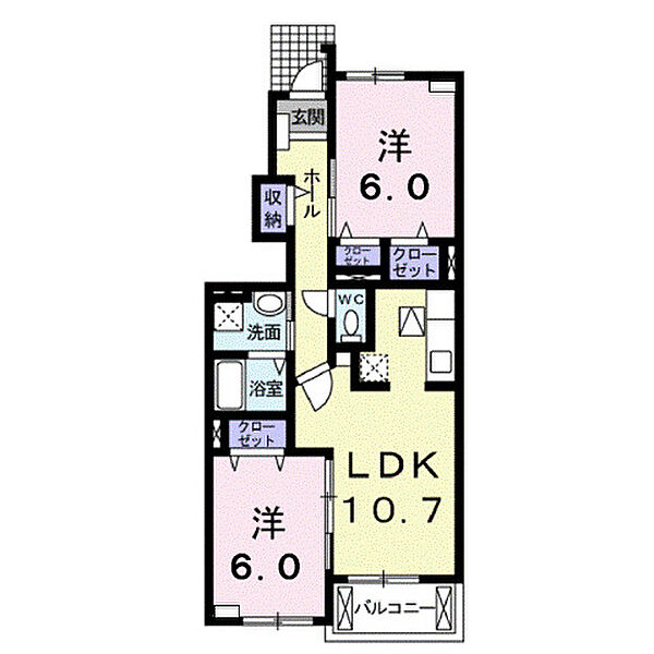 アーバンハイツ小松Ｆ ｜広島県福山市千田町3丁目(賃貸アパート2LDK・1階・55.42㎡)の写真 その2