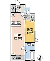 アメリア  ｜ 広島県福山市駅家町大字倉光（賃貸アパート1LDK・1階・40.07㎡） その2