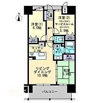 広島県福山市三之丸町（賃貸マンション3LDK・12階・68.02㎡） その2