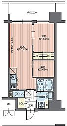 プレジオ川口 1LDKの間取図画像