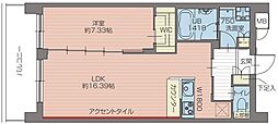 プレジオ北綾瀬ASIAN 1LDKの間取図画像