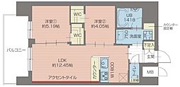 プレジオ尾久EURO 2LDKの間取図画像
