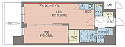 プレジオ新小岩EURO 1LDKの間取図画像