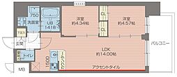 プレジオ新小岩EURO 2LDKの間取図画像