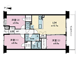 間取図画像 3LDK