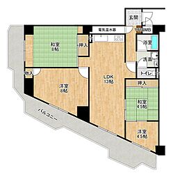 明石アーバンライフ 4LDKの間取図画像