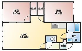 グリシーヌS 202 ｜ 北海道札幌市北区太平五条2丁目2-16（賃貸アパート2LDK・2階・53.79㎡） その2