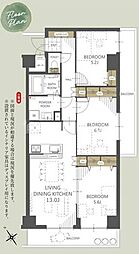 ヴァンベール上尾2 3LDKの間取図画像