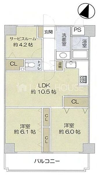 間取りを拡大表示