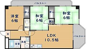 ハーモニアス北本町  ｜ 大阪府八尾市北本町1丁目（賃貸マンション3LDK・6階・64.00㎡） その2