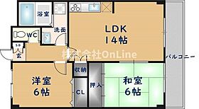 ルモン高安  ｜ 大阪府八尾市恩智北町2丁目（賃貸マンション2LDK・4階・57.33㎡） その2