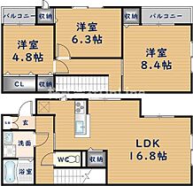 クロワールIII  ｜ 大阪府八尾市上之島町北2丁目（賃貸一戸建3LDK・1階・86.10㎡） その2