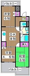 プレステージ板橋本町 3DKの間取図画像