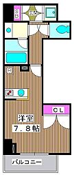 dips大山熊野町 ワンルームの間取図画像