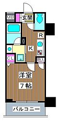 クレストコート志村坂上 1Kの間取図画像